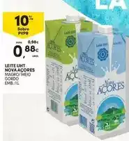 Continente Leite uht nova açores promoção