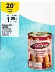 Continente Nobre - salsicha promoção