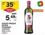 Continente Azeite virgem extra 5 soldos promoção