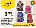 Continente Continente - cápsulas café compatveis c/ dolce gusto promoção