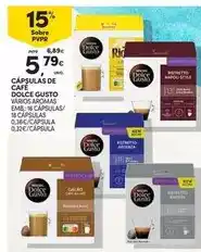 Continente Dolce gusto - capsulas de cafe promoção