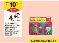 Continente Continente - alimento humido p/ cao promoção