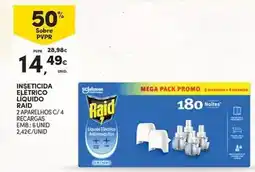 Continente Raid - inseticida eletrico liquido promoção