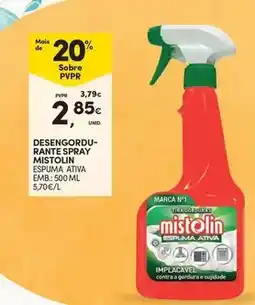Continente Mistolin - desengordu- rante spray promoção