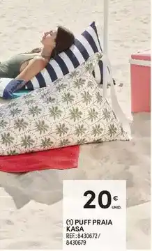 Continente Kasa - puff praia promoção