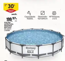 Continente Bestway - piscina estrutura redonda promoção