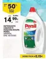 Continente Persil - detergente liquido p/ maquina roupa promoção