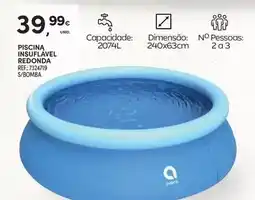 Continente Piscina insulavel redonda promoção