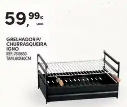 Continente Grelhador p/ churrasqueira igno promoção