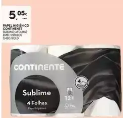 Continente Continente - papel higiénico promoção
