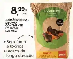 Continente Continente - carvão vegetal s/fumo promoção