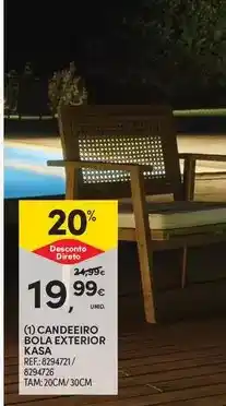 Continente Kasa - candeeiro bola exterior promoção