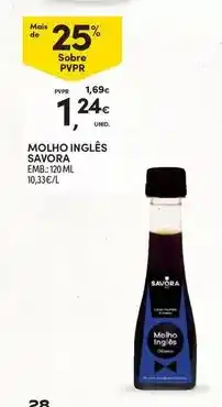 Continente Savora - molho inglés promoção