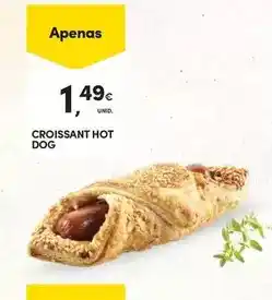 Continente Croissant hot dog promoção