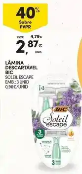 Continente Bic - lámina descartavel promoção