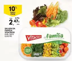 Continente Vitacress - salada da familia promoção