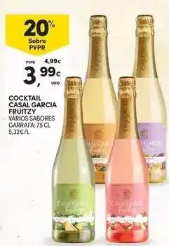 Continente Casal garcia - cocktail fruity promoção