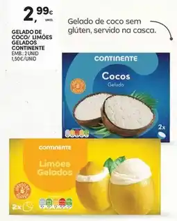 Continente Continente - gelado de coco/limoes gelados promoção