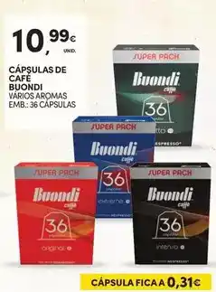 Continente Buondi - cápsulas de café promoção