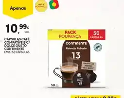 Continente Continente - cápsulas café compatweis c/ dolce gusto con'inente promoção