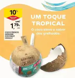 Continente Coco fresco genuine coconut promoção