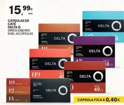 Continente Delta q - cápsulas de café promoção