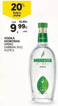 Continente Spring - garrafa promoção