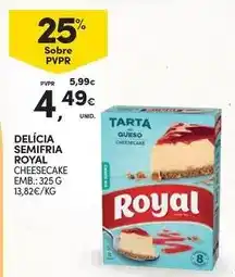Continente Royal - delicia semifria promoção