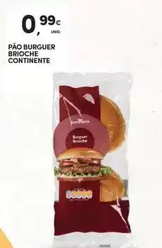 Continente Continente - pao burger brioche promoção