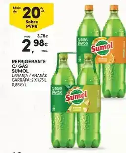 Continente Sumol - refrigerante c/ gas promoção