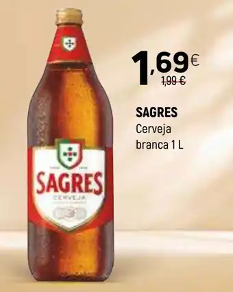 Coviran SAGRES Cerveja branca promoção