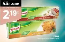 Coviran Knorr Caldos galinha ou carne 16 cubos promoção