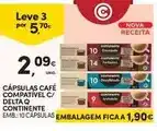 Continente Continente - cápsulas café compativel c/delta q promoção