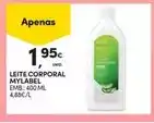 Continente Mylabel - leite corporal promoção