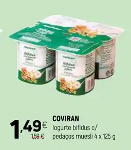 COVIRAN logurte bifidus c/ pedacos muesli