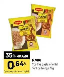 Coviran MAGGI Noodles pasta oriental caril ou frango promoção