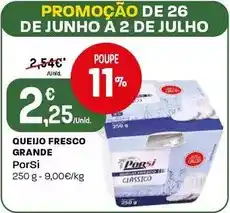 Intermarché Porsi - queijo fresco grande promoção