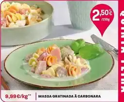 Intermarché Massa gratinada a carbonara promoção