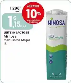 Intermarché Mimosa - leite s/ lactose promoção