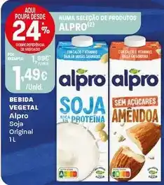 Intermarché Alpro - bebida vegetal promoção
