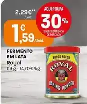 Intermarché Royal - fermento em lata promoção
