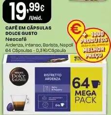 Intermarché Nescafé - cafe em capsulas dolce gusto promoção