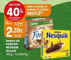 Intermarché Nestlé - barra de cereais nesquik promoção