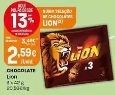 Intermarché Lion - chocolate promoção