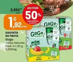 Intermarché Gogo squeez - saqueta de fruta promoção