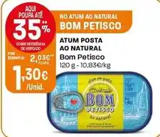 Intermarché Bom petisco - atum posta ao natural promoção