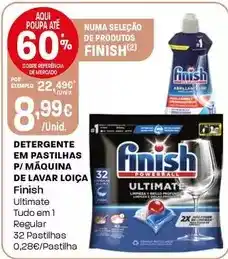 Intermarché Finish - detergente em pastilhas p/maquina de lavar loica promoção
