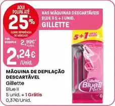 Intermarché Gillette - máquina de depilação descartavel promoção