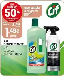 Intermarché Cif - gel desinfetante promoção