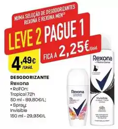 Intermarché Rexona - desodorizante promoção